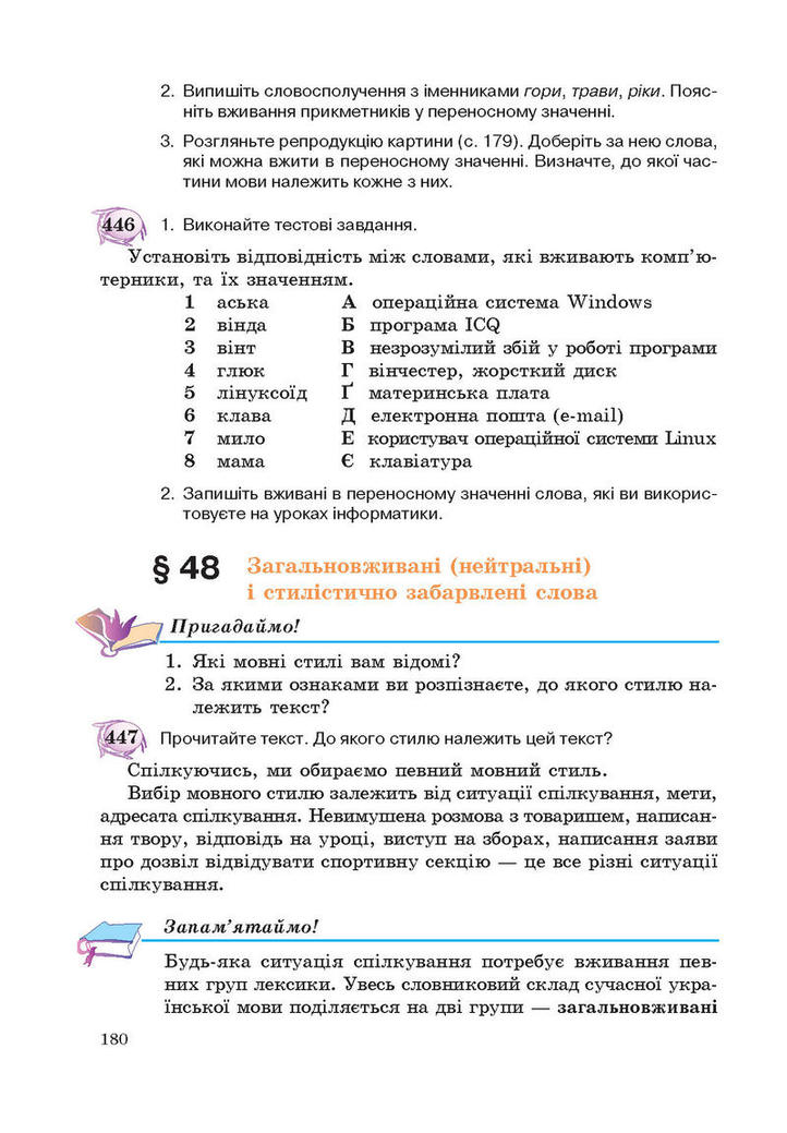 Підручник Українська мова 5 клас Єрмоленко