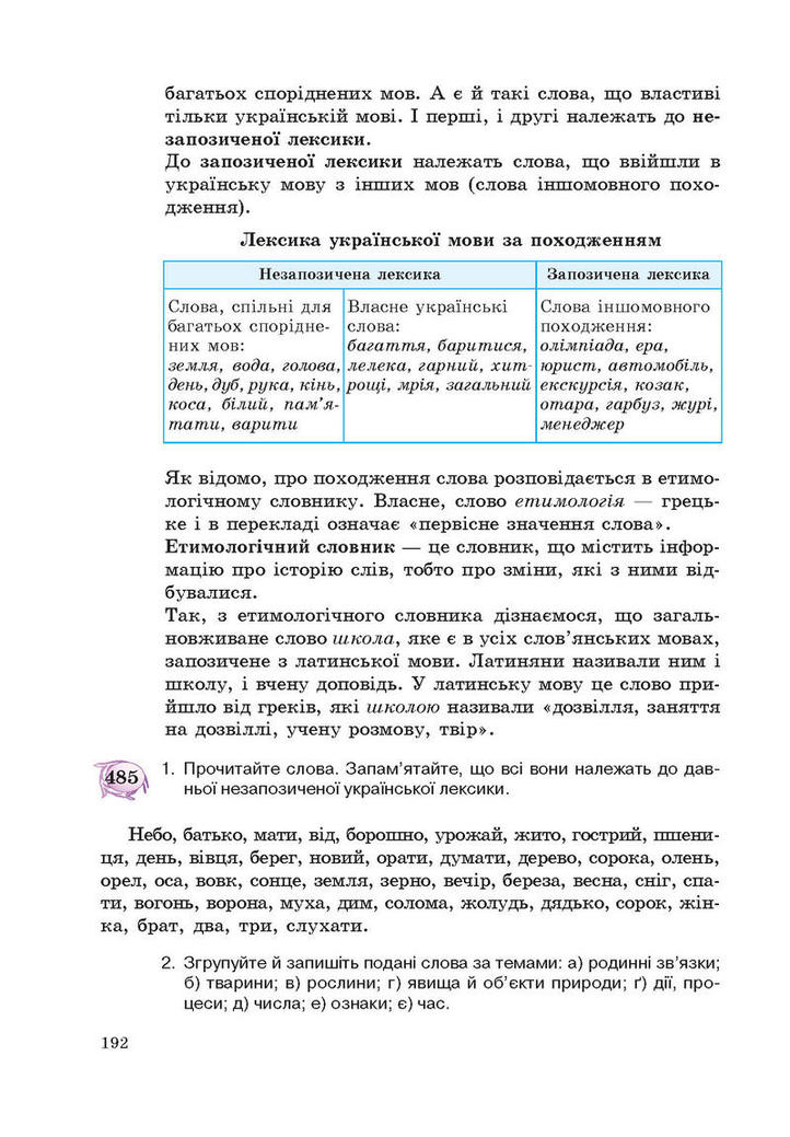 Підручник Українська мова 5 клас Єрмоленко