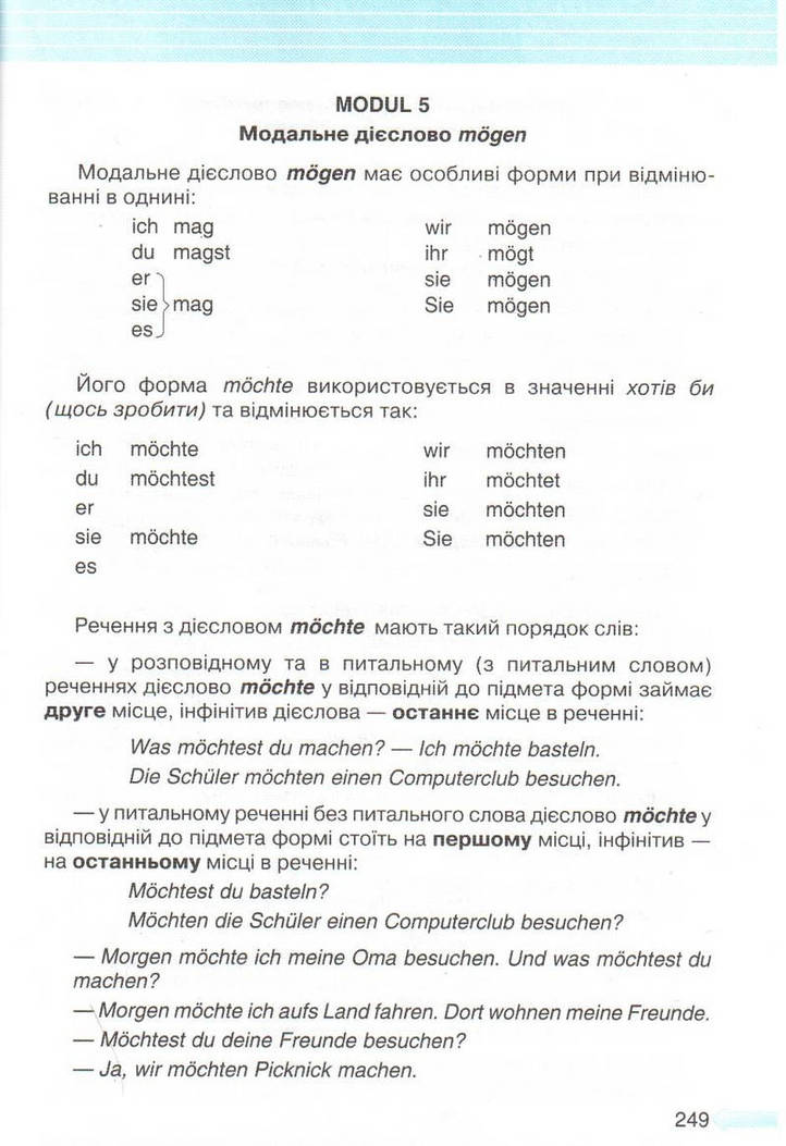 Німецька мова 5 клас Сидоренко