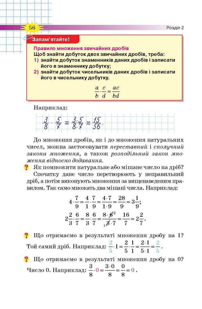 Підручник Математика 6 клас Тарасенкова