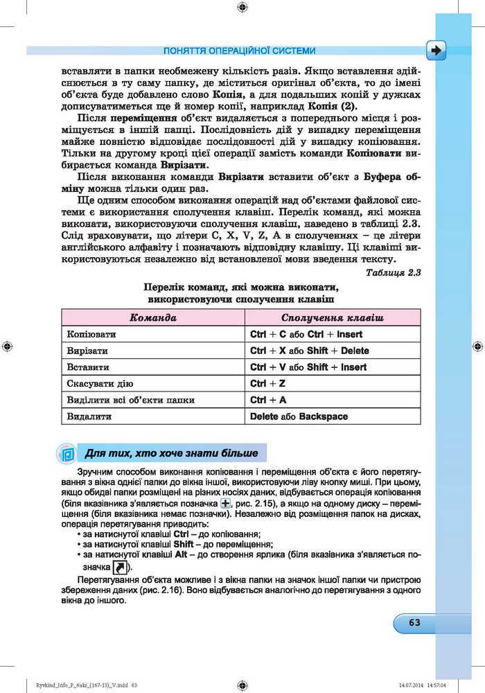 Підручник Інформатика 6 клас Ривкінд