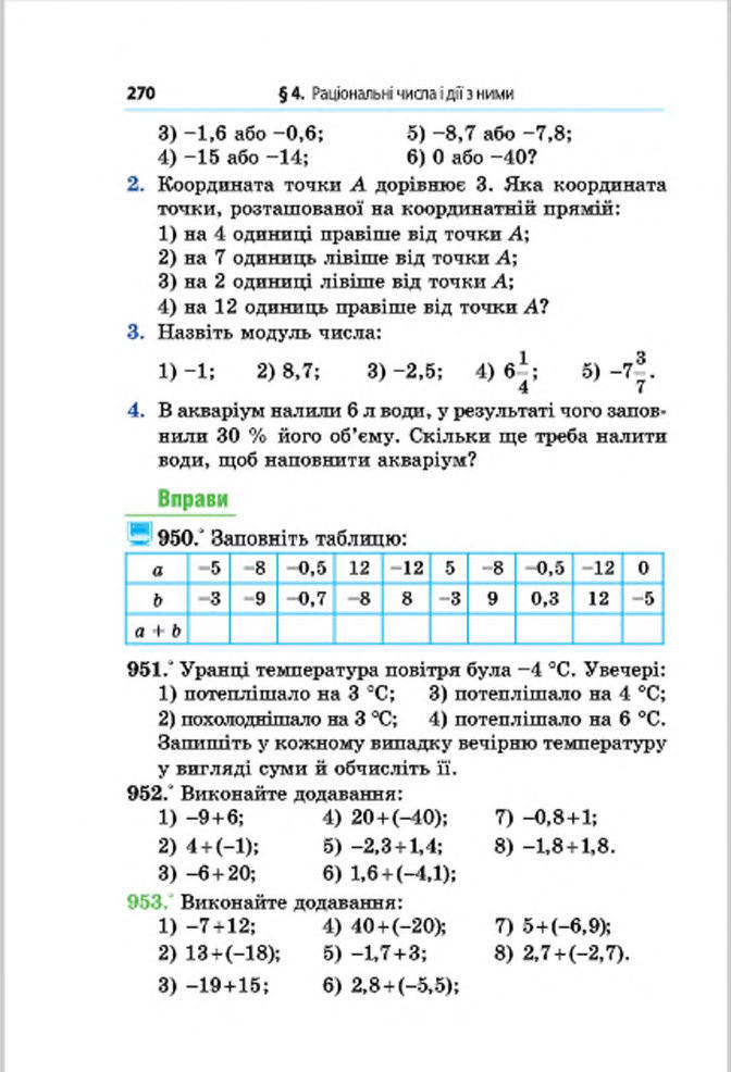 Підручник Математика 6 клас Мерзляк (Укр.) 2014