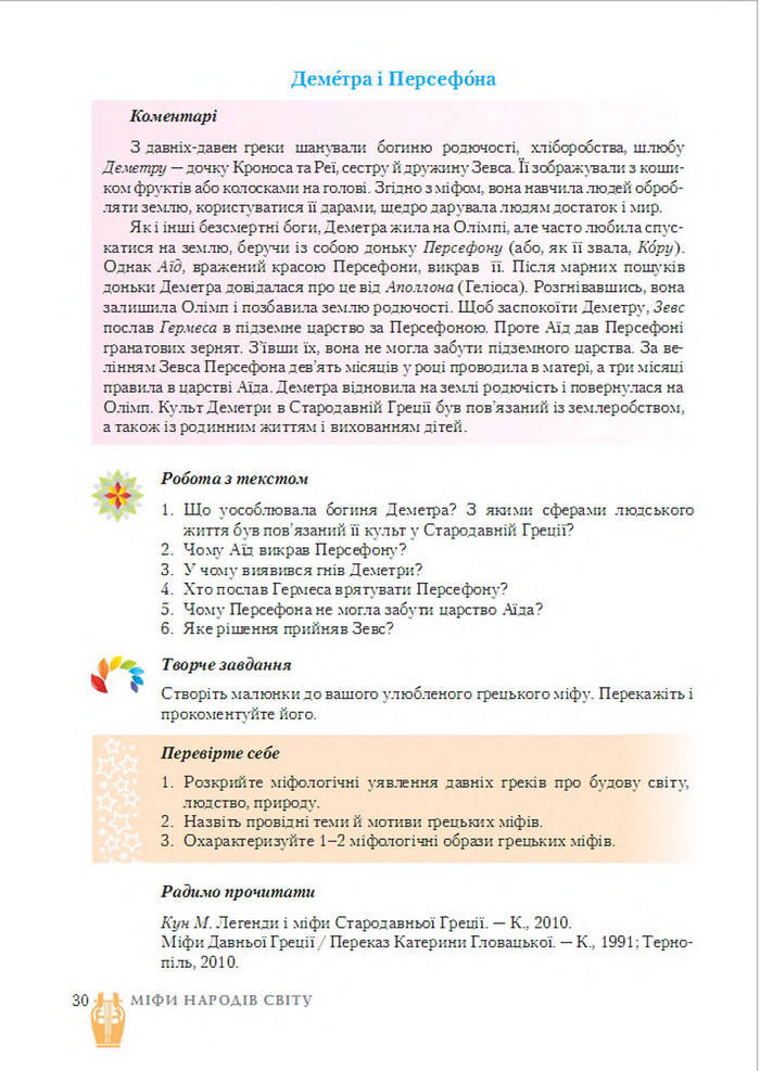 Підручник Світова література 6 клас Ніколенко