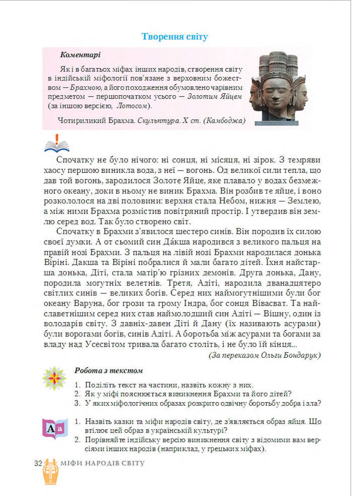 Підручник Світова література 6 клас Ніколенко