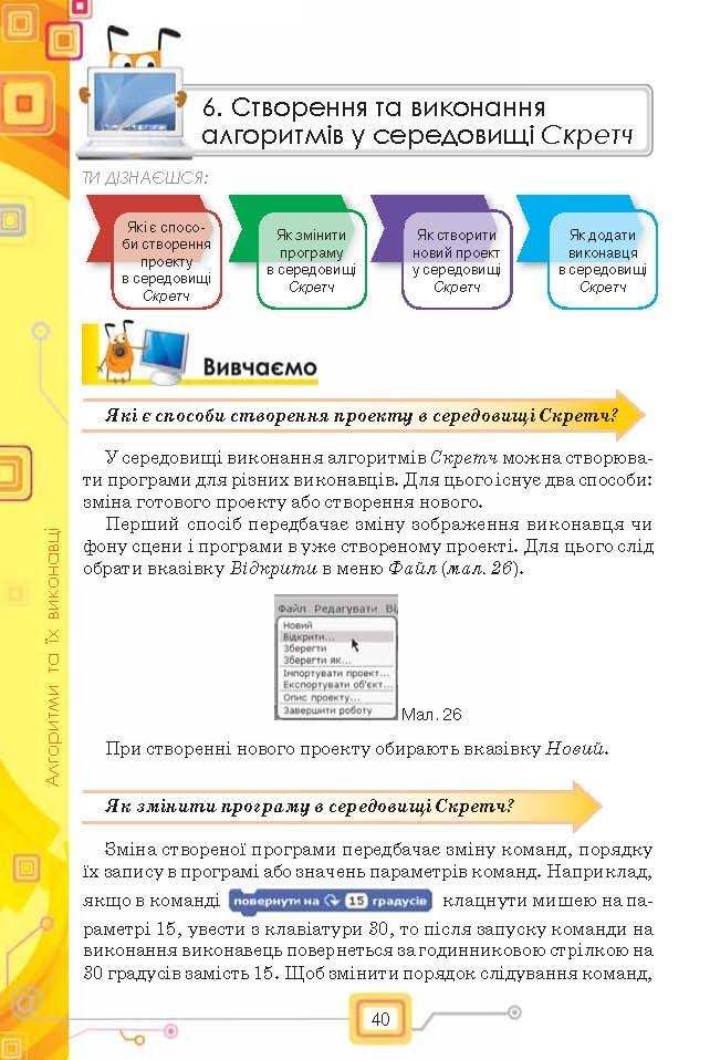 Підручник Інформатика 6 клас Морзе