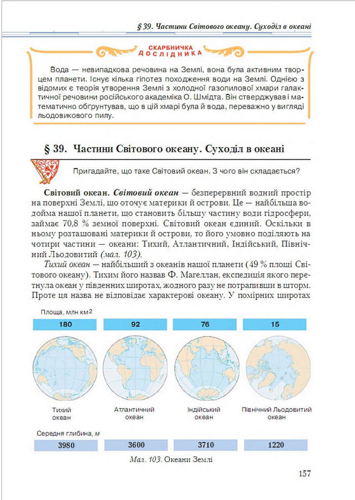 Підручник Географія 6 клас Гільберг