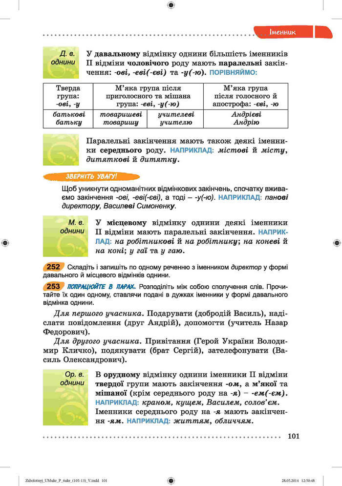 Підручник Українська мова 6 клас Заболотний