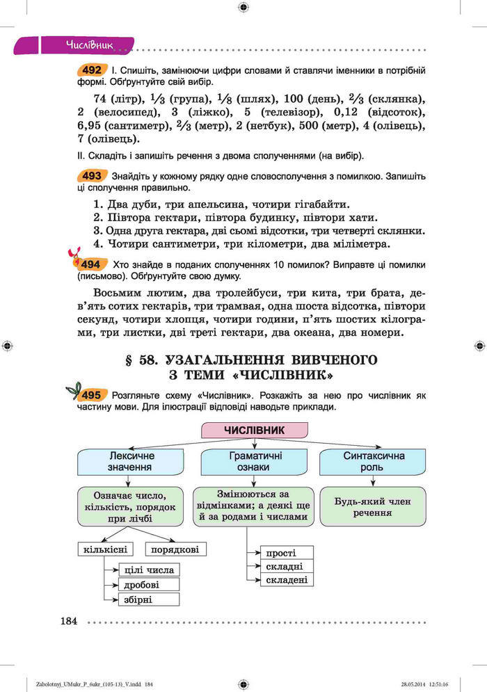 Підручник Українська мова 6 клас Заболотний