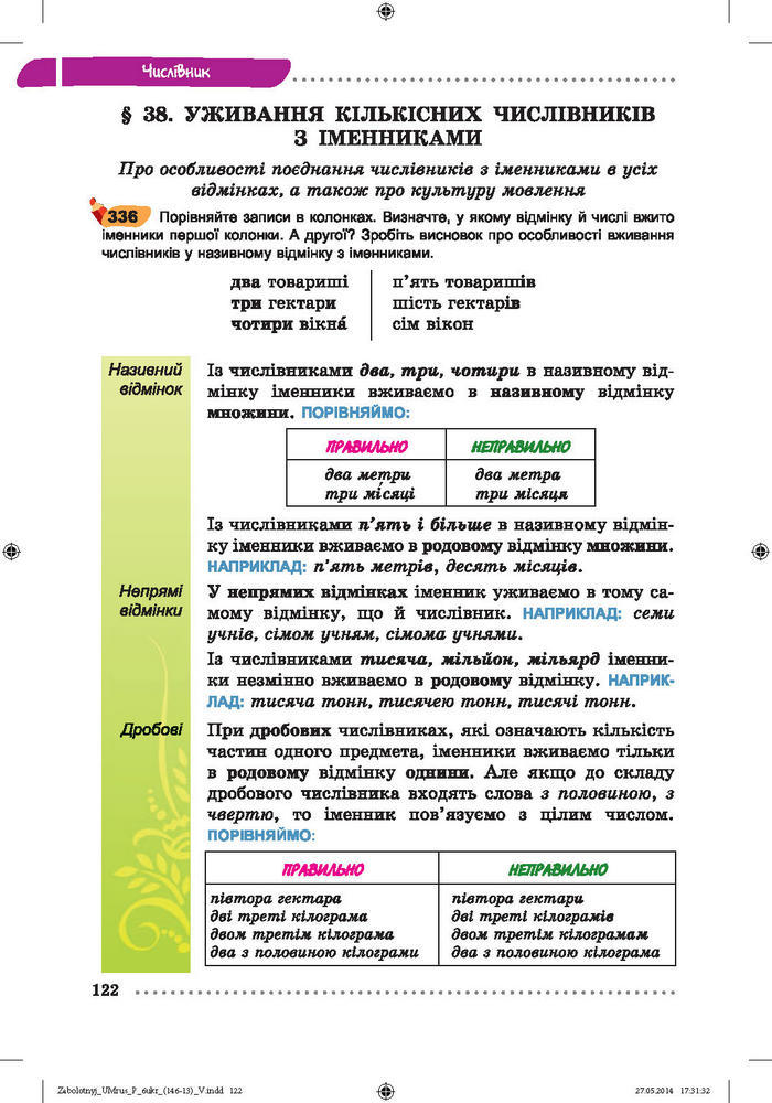 Українська мова 6 класc Заболотний (Рус.)