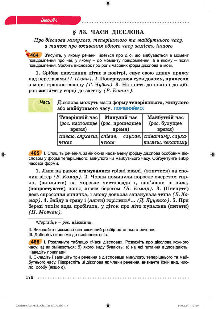 Українська мова 6 класc Заболотний (Рус.)