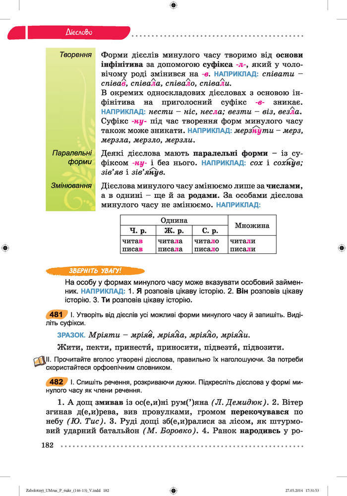 Українська мова 6 класc Заболотний (Рус.)