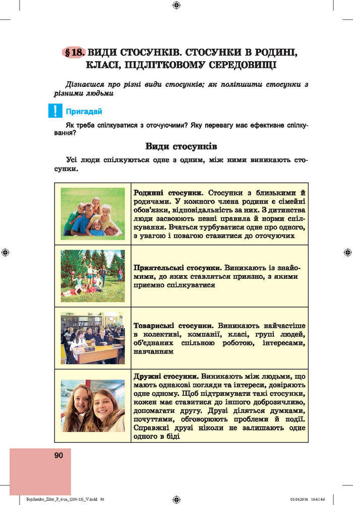 Підручник Основи здоров’я 6 клас Бойченко
