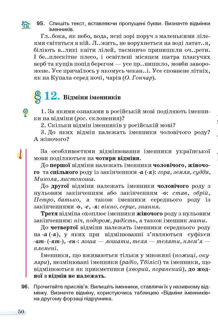 Учебник Українська мова 6 класс Ворон