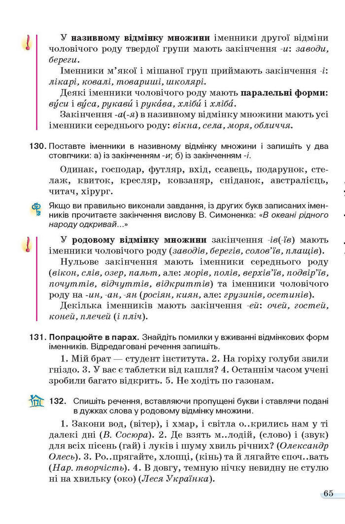 Учебник Українська мова 6 класс Ворон