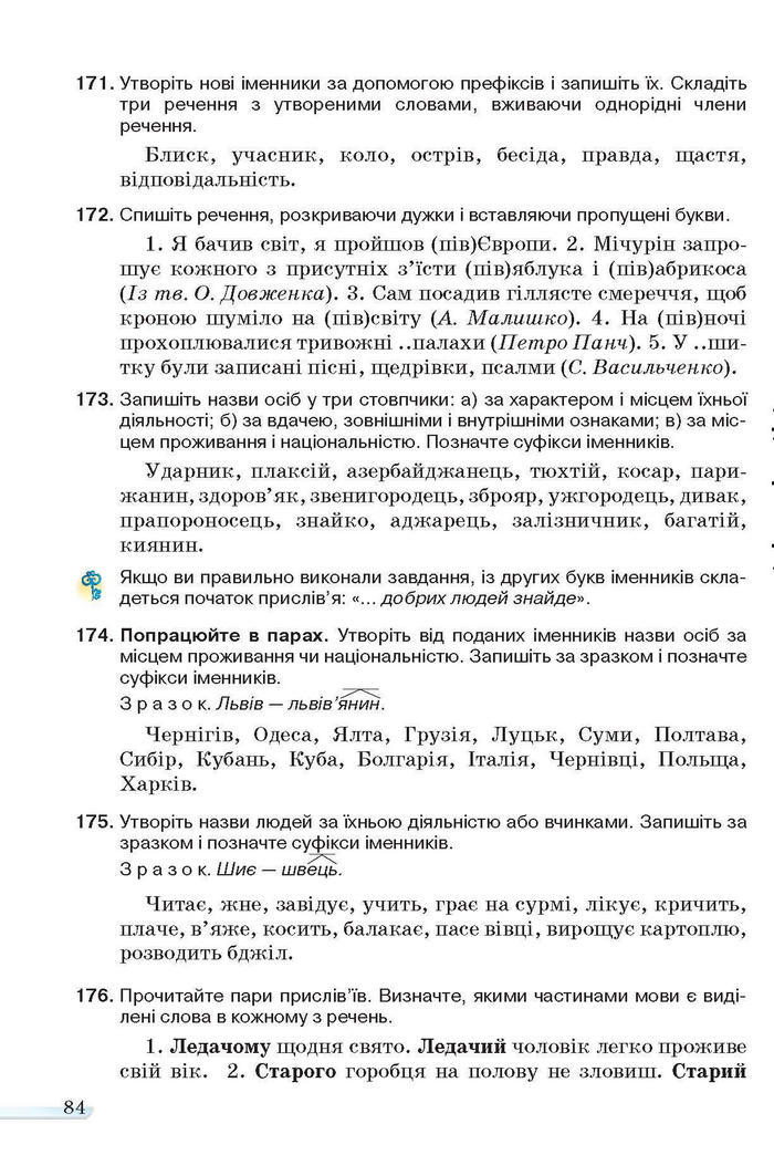 Учебник Українська мова 6 класс Ворон