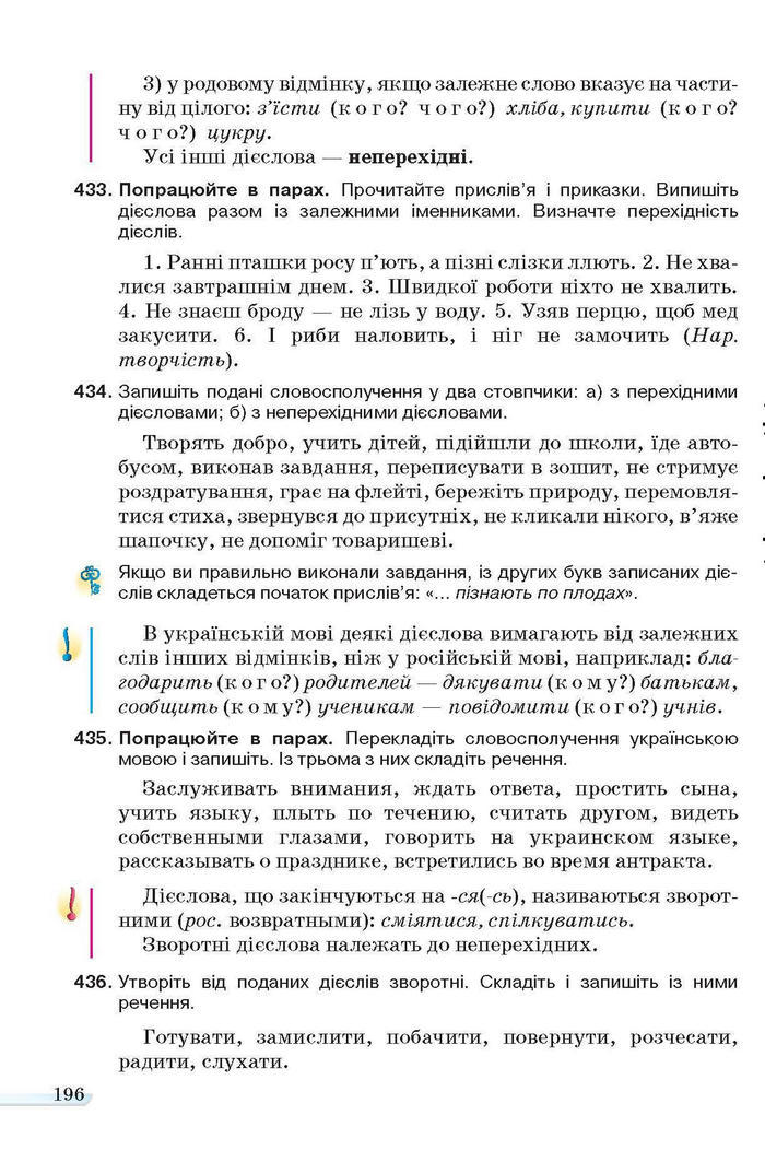 Учебник Українська мова 6 класс Ворон