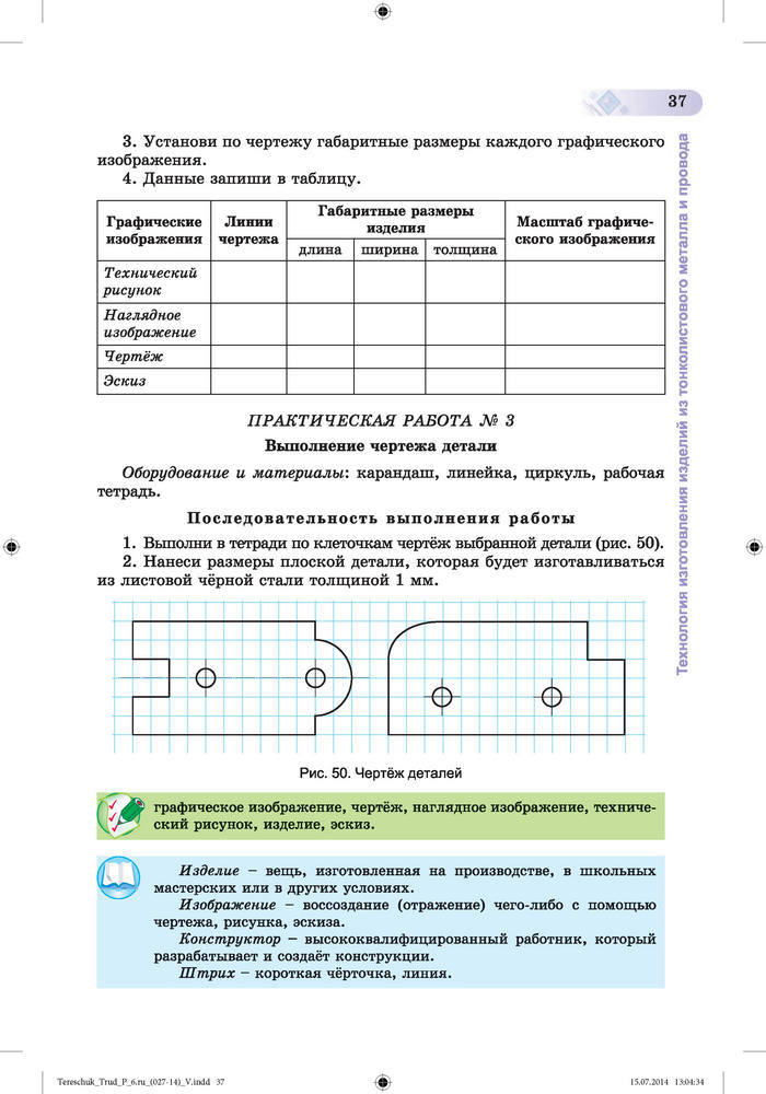 Трудовое обучение для мальчиков 6 класс Терещук