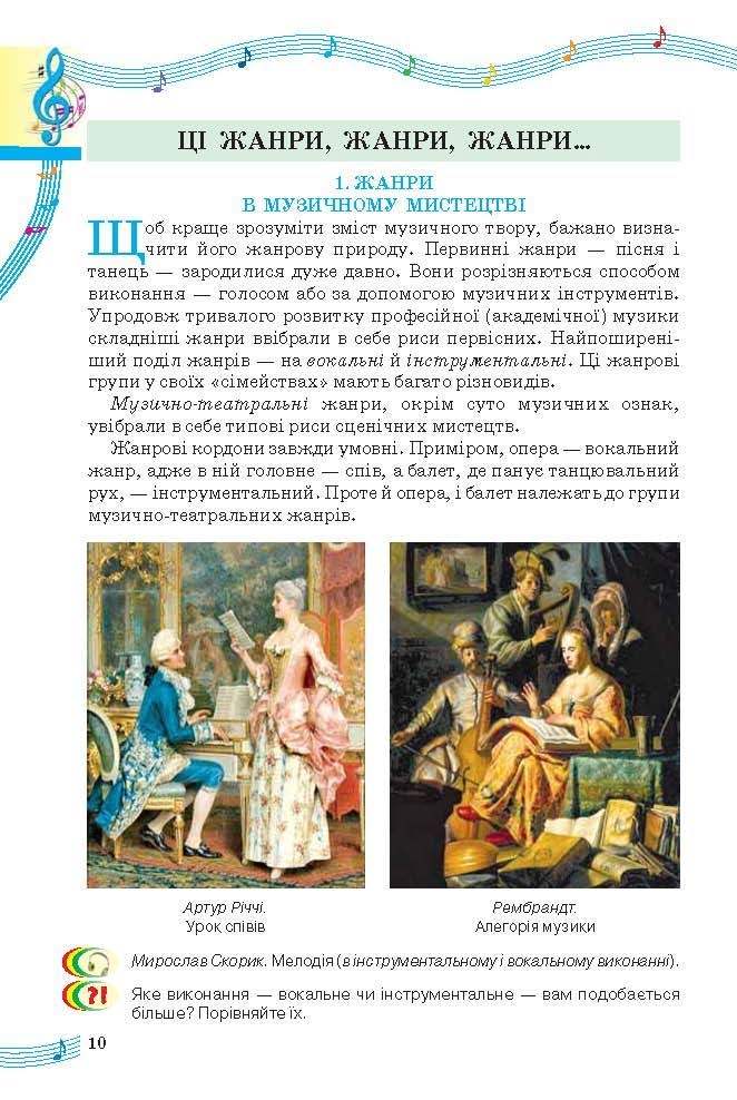 Підручник Мистецтво (інтегрований курс) 6 клас Масол