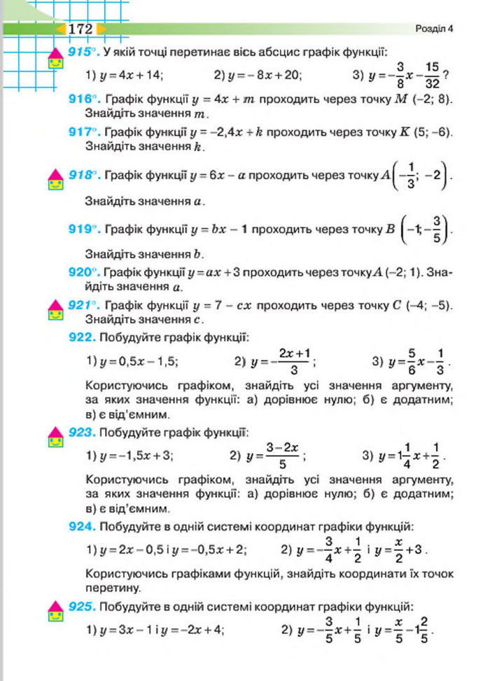 Підручник Алгебра 7 клас Тарасенкова 2015