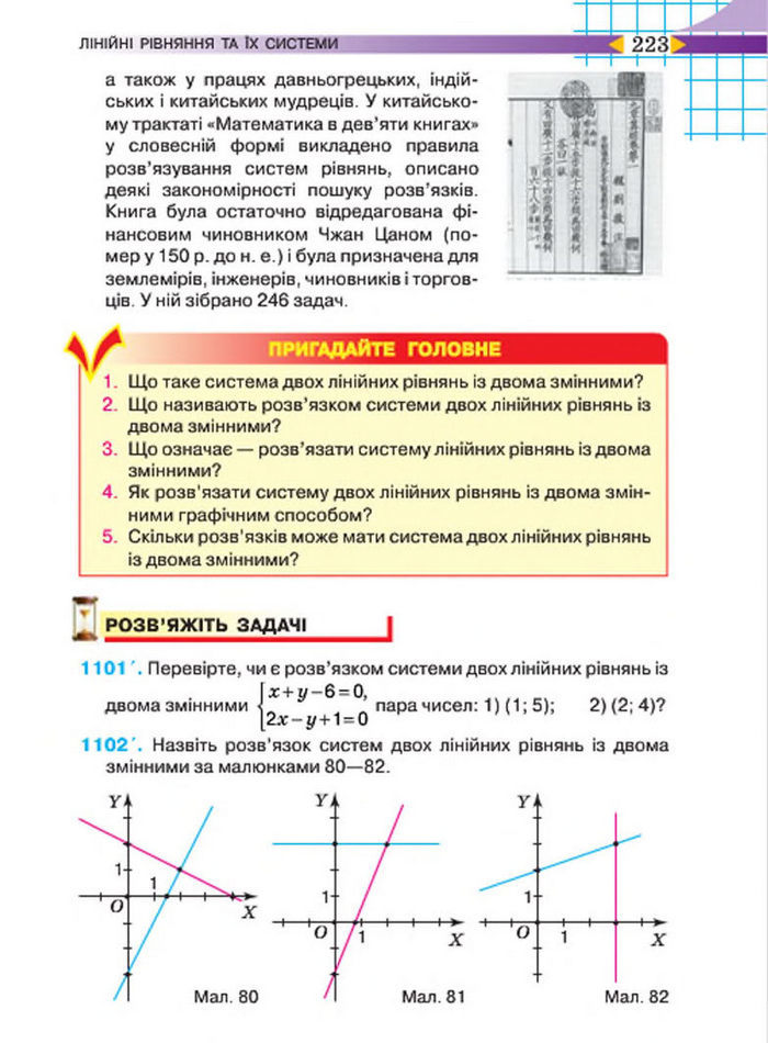 Підручник Алгебра 7 клас Тарасенкова 2015