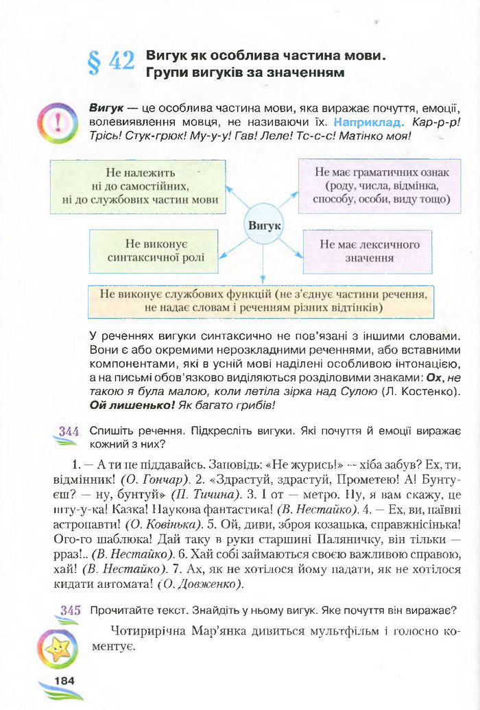 Підручник Українська мова 7 клас Єрмоленко 2015