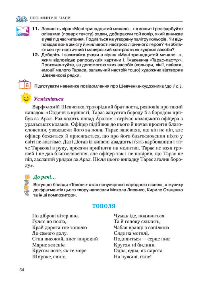 Підручник Українська література 7 клас Авраменко 2015