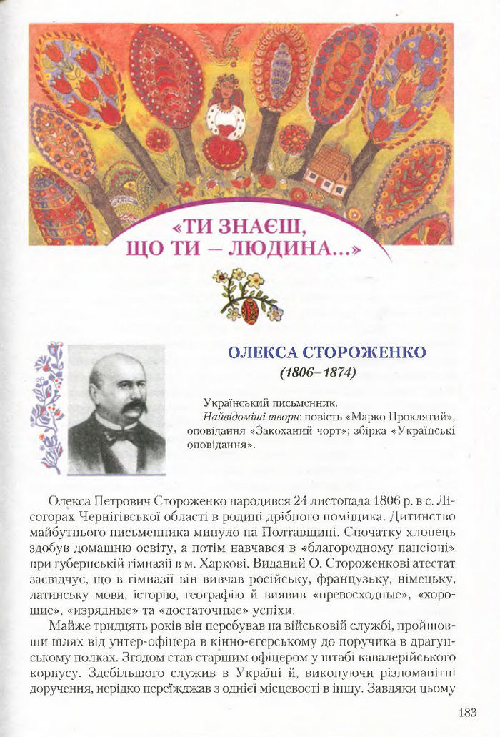 Підручник Українська література 7 клас Авраменко 2015