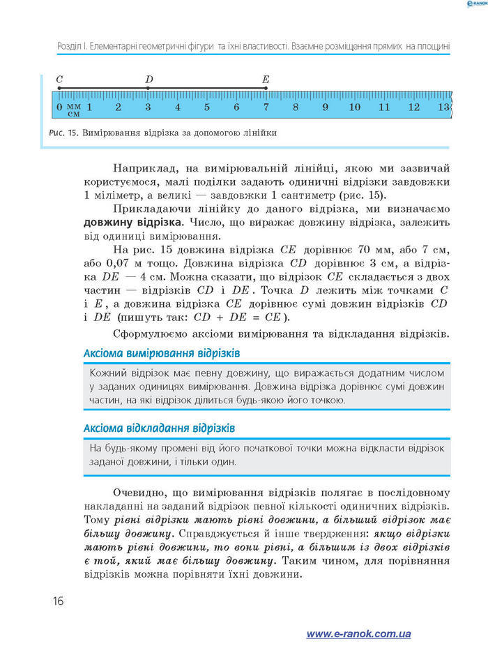 Підручник Геометрія 7 клас Єршова 2015