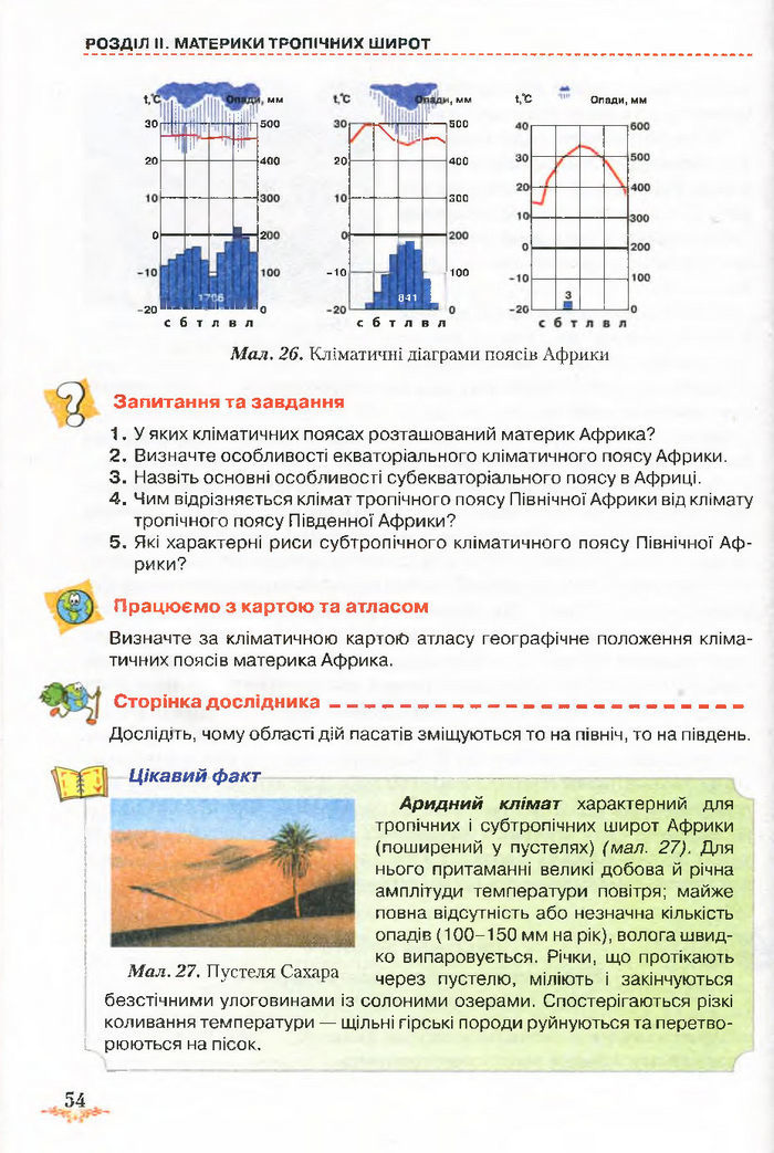 Підручник Географія 7 клас Гільберг 2015