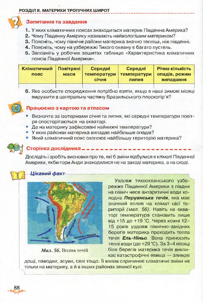 Підручник Географія 7 клас Гільберг 2015