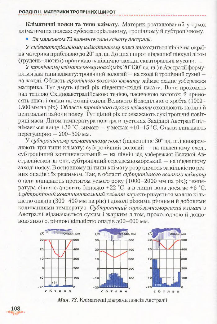 Підручник Географія 7 клас Гільберг 2015