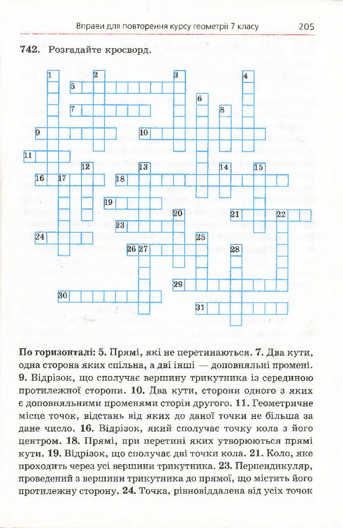 Підручник Геометрія 7 клас Мерзляк 2015
