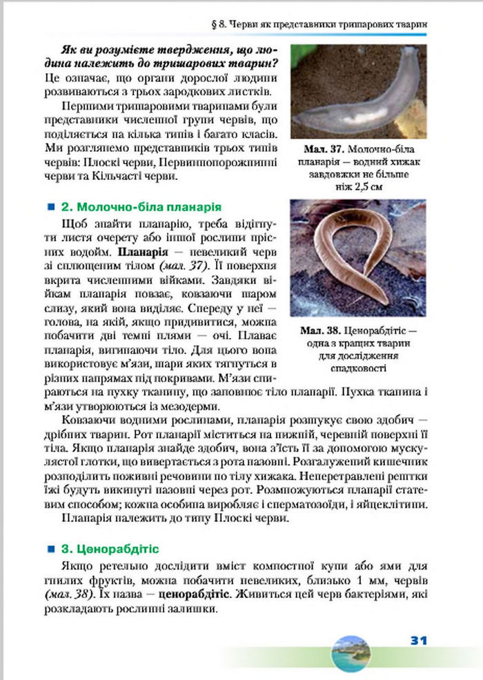 Підручник Біологія 7 клас Шабанов