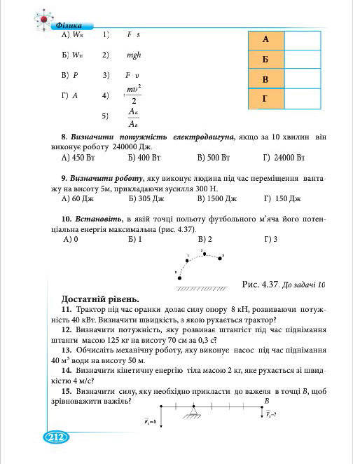 Підручник Фізіка 7 клас Головко 2015