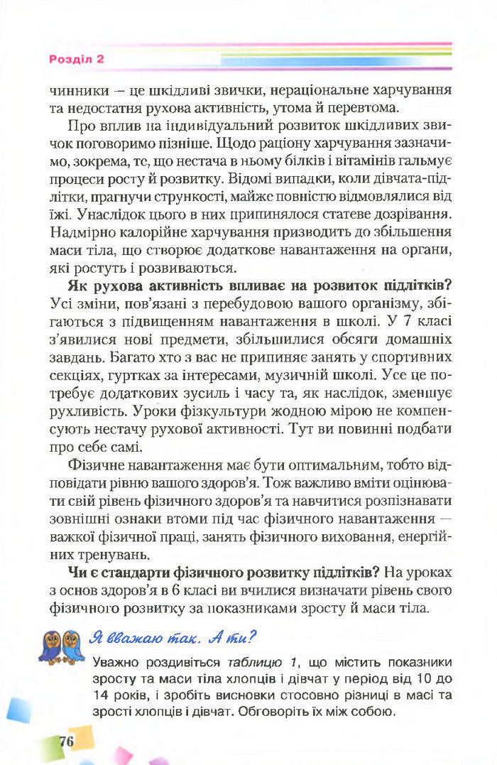Підручник Основи здоров’я 7 клас Поліщук 2015