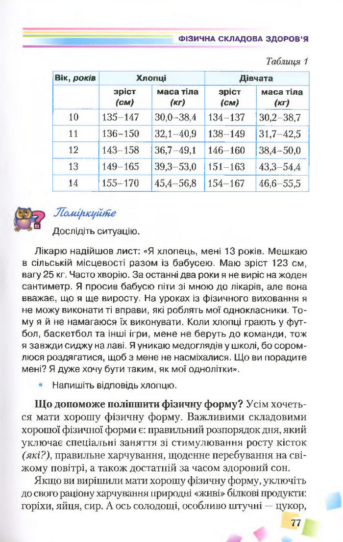 Підручник Основи здоров’я 7 клас Поліщук 2015