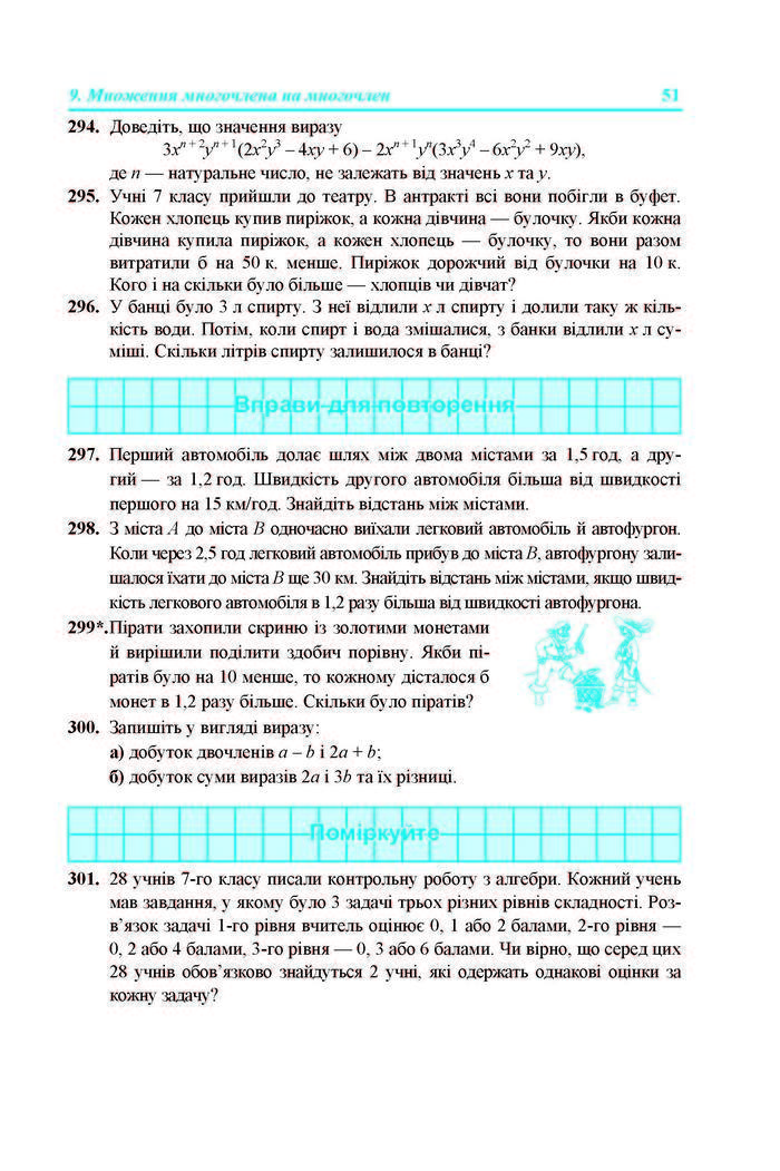 Підручник Алгебра 7 клас Кравчук 2015