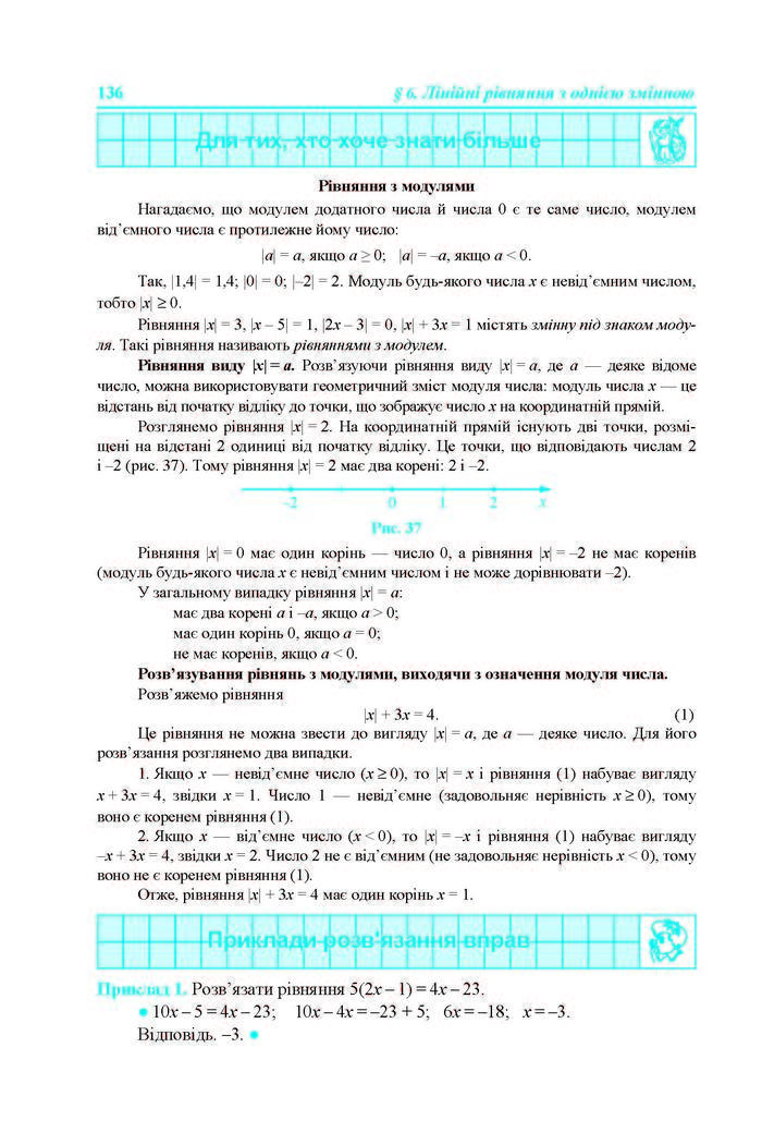 Підручник Алгебра 7 клас Кравчук 2015