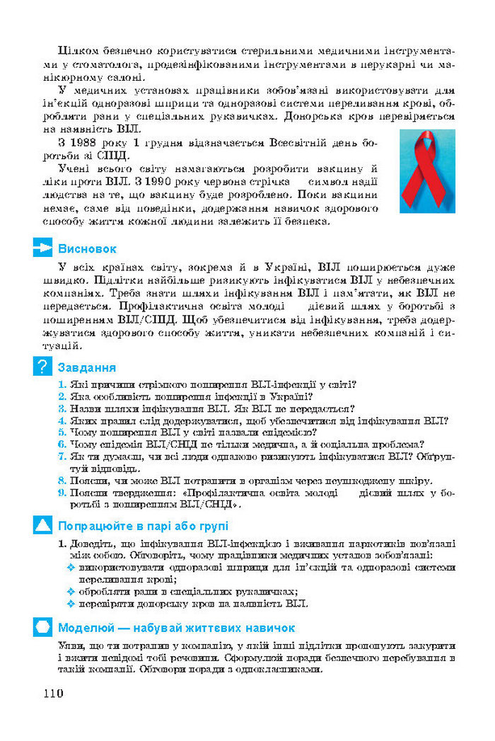 Основи здоров’я 7 клас Бойченко 2015 (Укр.)