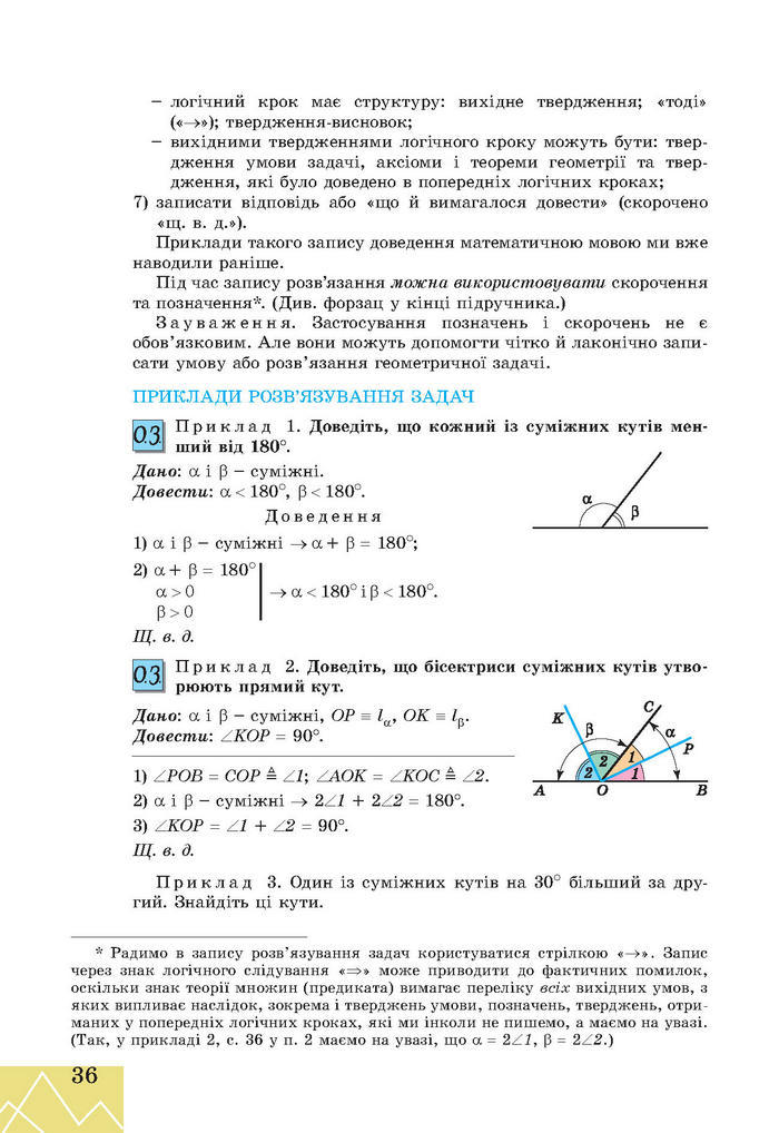 Підручник Геометрія 7 клас Апостолова 2015