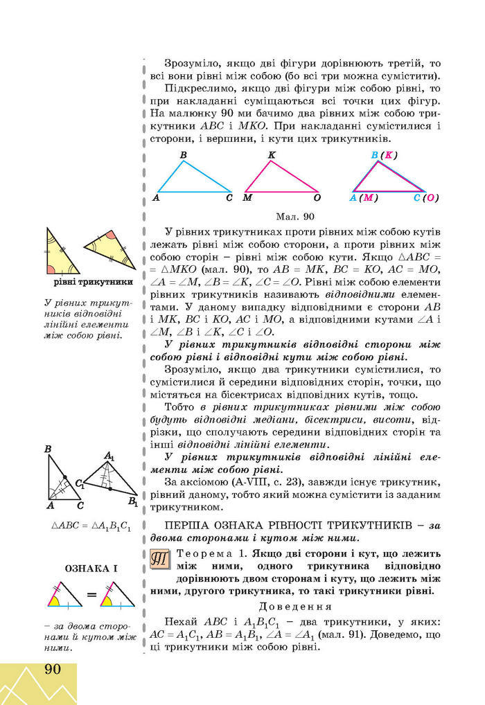 Підручник Геометрія 7 клас Апостолова 2015
