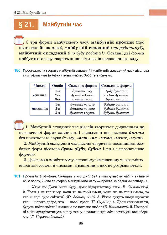 Підручник Українська мова 7 клас Ющук 2015