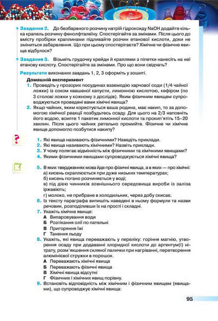 Підручники Хімія 7 клас Ярошенко 2015