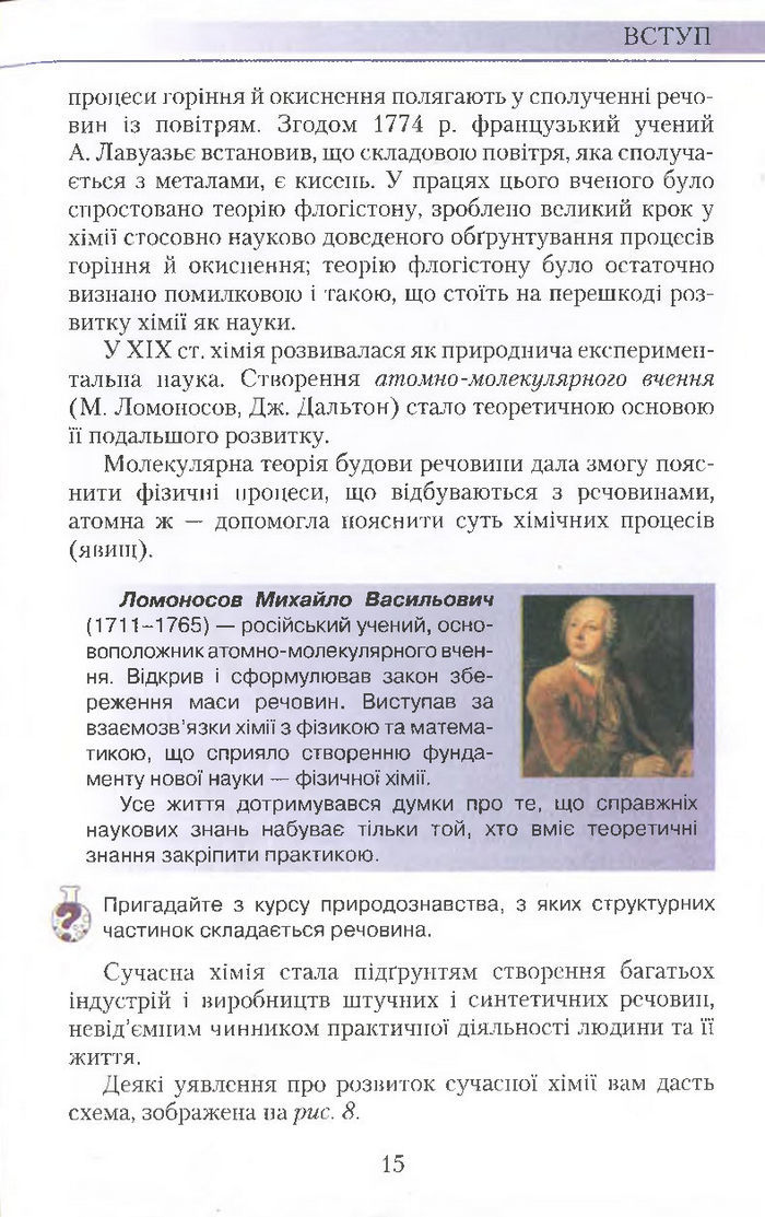 Підручник Хімія 7 клас Савчин 2015