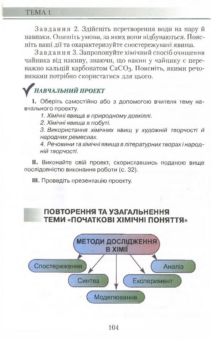 Підручник Хімія 7 клас Савчин 2015