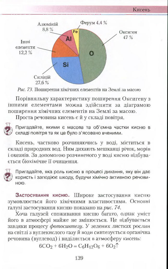 Підручник Хімія 7 клас Савчин 2015