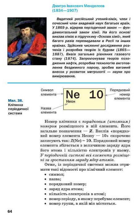 Підручник Хімія 7 клас Попель 2015