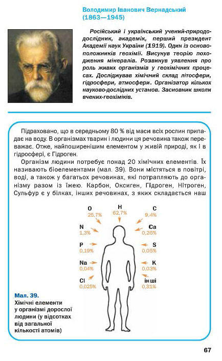 Підручник Хімія 7 клас Попель 2015