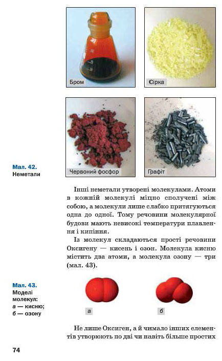 Підручник Хімія 7 клас Попель 2015