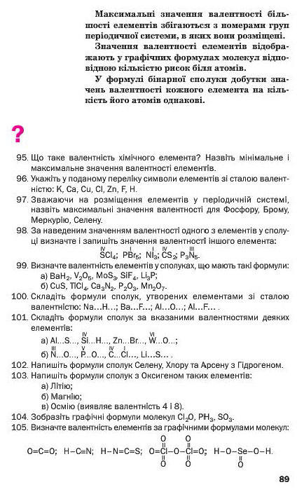 Підручник Хімія 7 клас Попель 2015